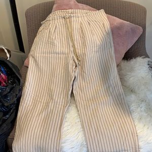 Linen drawstring pants